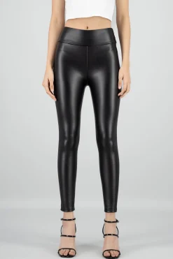 Shasa Thermal Faux Leather Leggings