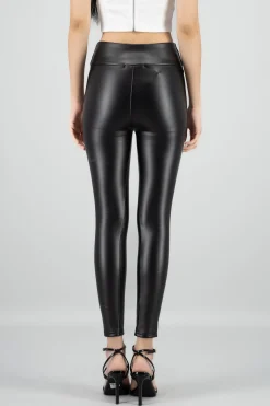 Shasa Thermal Faux Leather Leggings