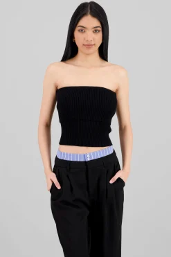 Shasa Thick Knit Off Shoulder Top