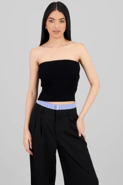 Shasa Thick Knit Off Shoulder Top