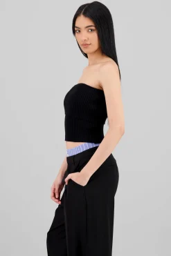 Shasa Thick Knit Off Shoulder Top