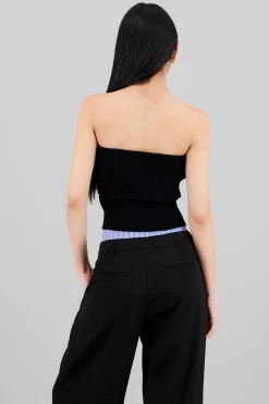 Shasa Thick Knit Off Shoulder Top
