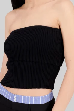 Shasa Thick Knit Off Shoulder Top