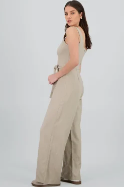 Shasa Thick Strap Jumpsuit with Bow Detail