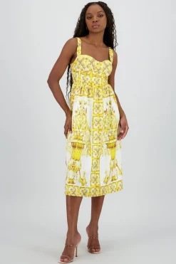 Shasa Thick Straps Midi Dress