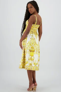Shasa Thick Straps Midi Dress