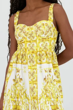 Shasa Thick Straps Midi Dress