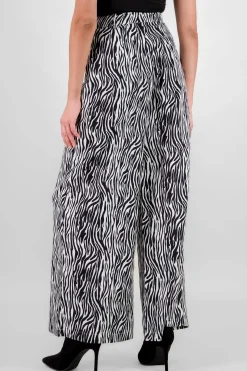 Shasa Thin Corduroy Zebra Print Pants