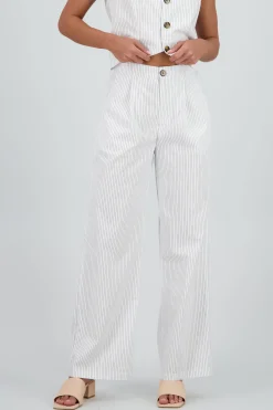 Shasa Thin Striped Tailored Pants