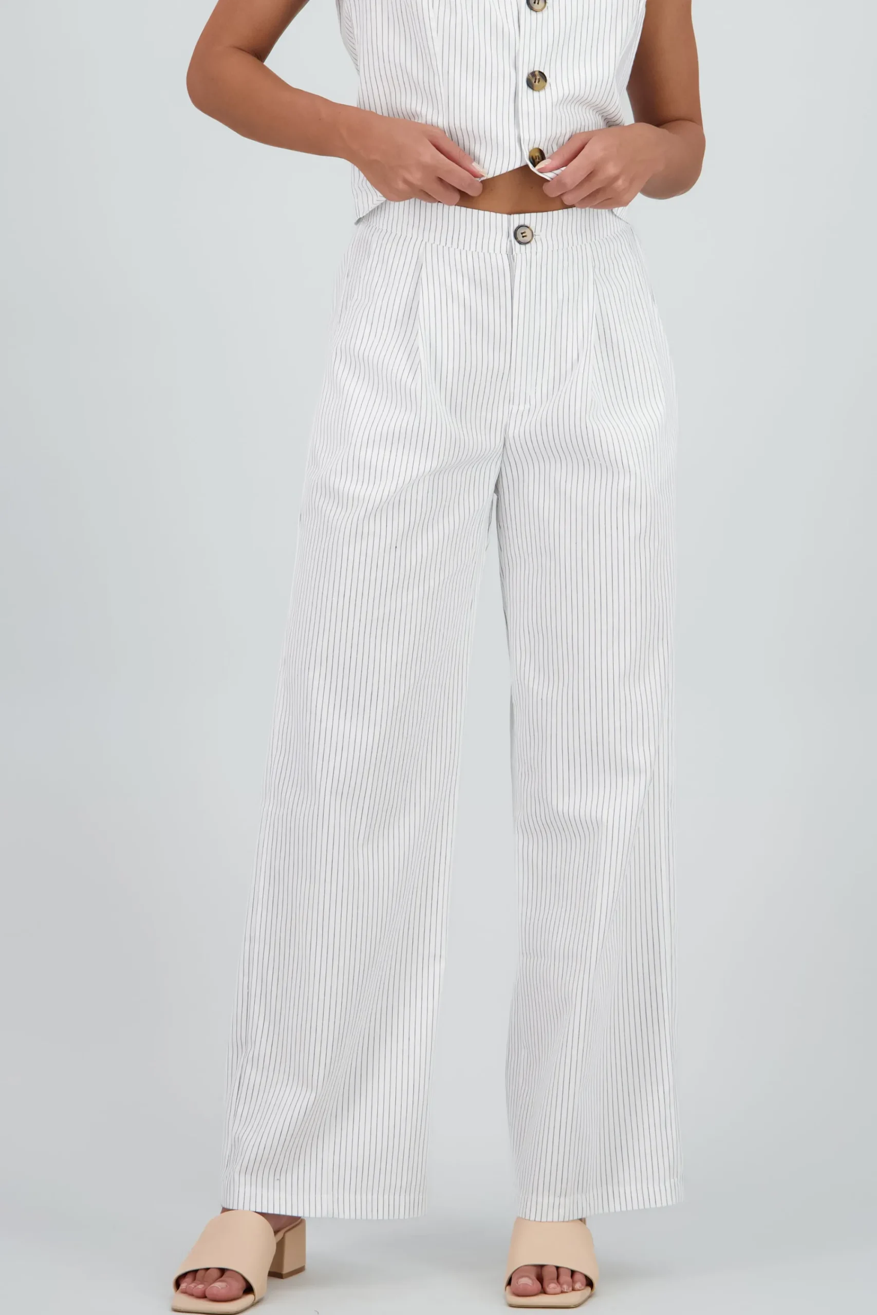 Shasa Thin Striped Tailored Pants