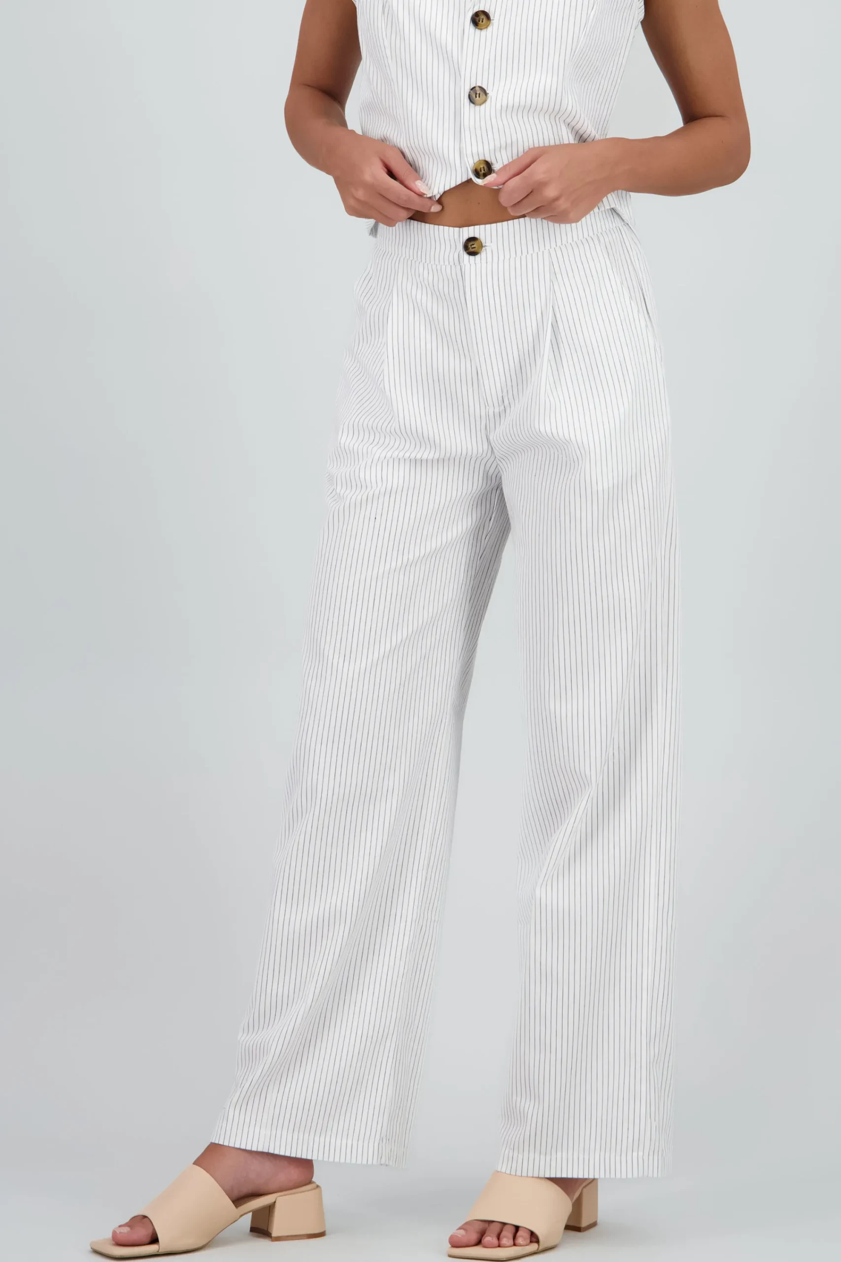 Shasa Thin Striped Tailored Pants
