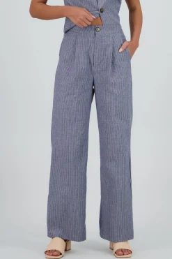 Shasa Thin Striped Tailored Pants