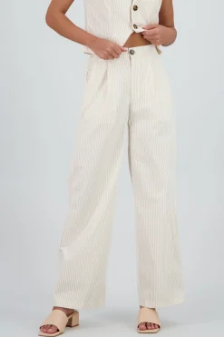 Shasa Thin Striped Tailored Pants