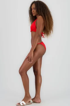 Shasa ThreePiece Bikini with Ruffled Sarong