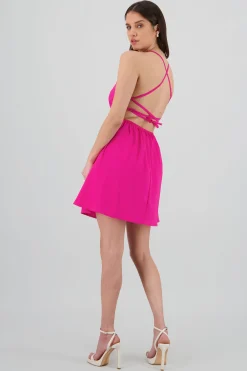 Shasa Tie Back Mini Dress