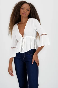 Shasa Tie Detail Blouse