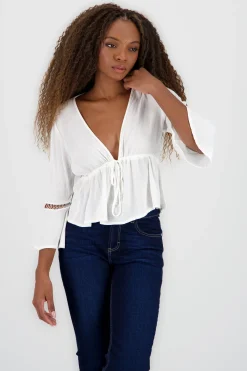 Shasa Tie Detail Blouse