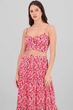 Shasa Tie Front Strappy Top