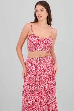 Shasa Tie Front Strappy Top