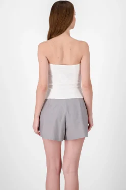 Shasa Top with Pockets and Button Accents