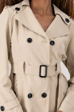 Shasa Trench Coat With Belt