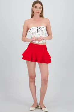 Shasa Triple Ruffle Skirt