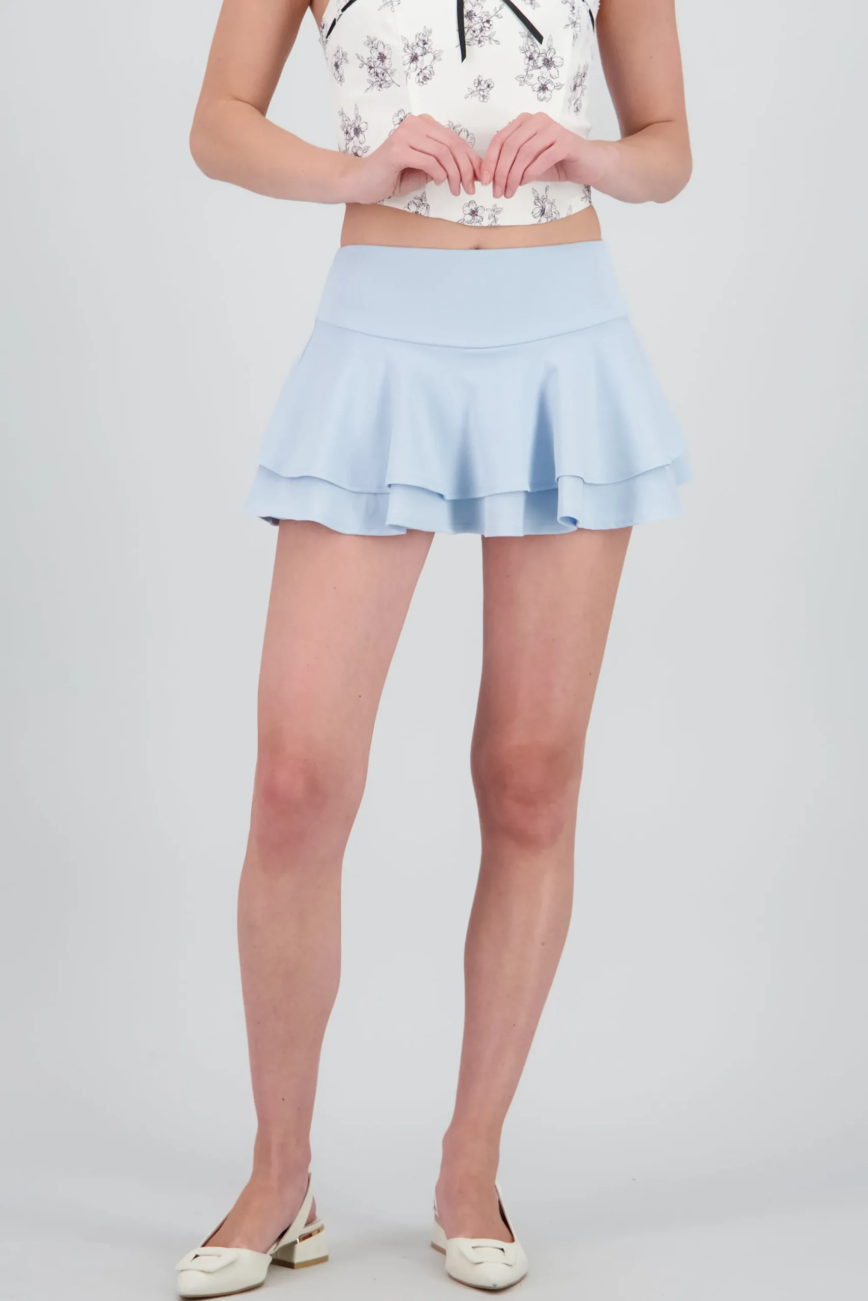 Shasa Triple Ruffle Skirt