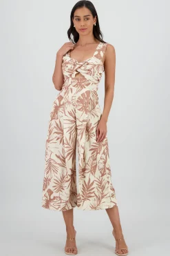 Shasa Tropical Dress with Cups