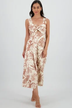 Shasa Tropical Dress with Cups