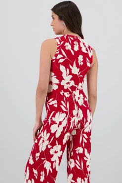 Shasa Tropical Floral Textured Top