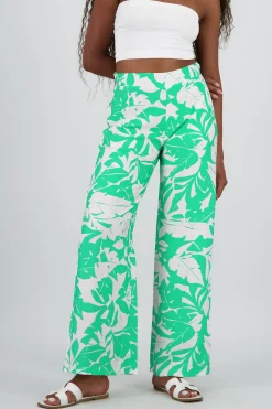Shasa Tropical Print Flowy Pants