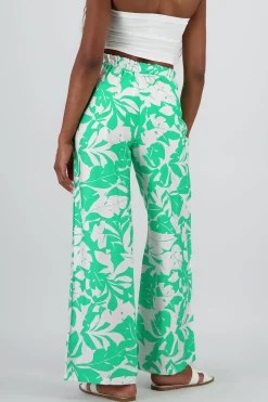 Shasa Tropical Print Flowy Pants
