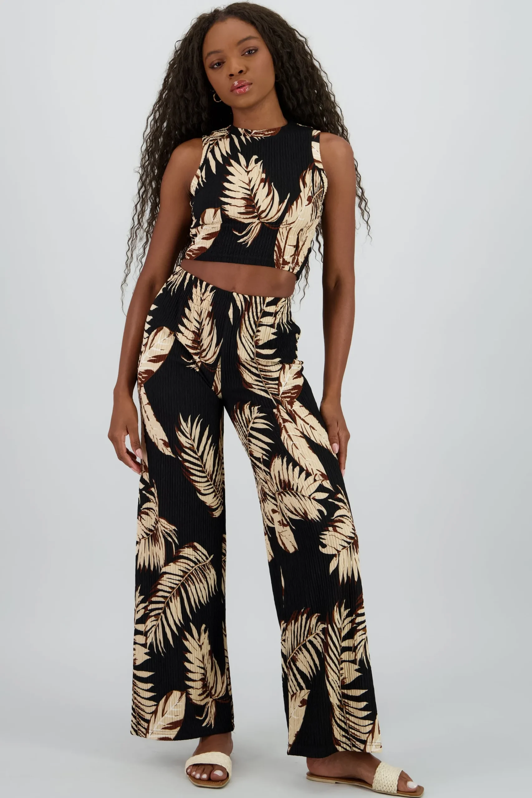 Shasa Tropical Print Pants