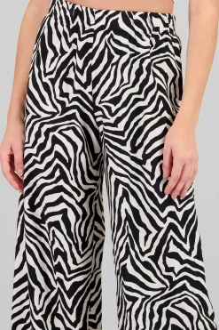 Shasa Tropical Print Wide Leg Pants