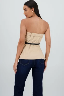 Shasa Tube Top With Belt