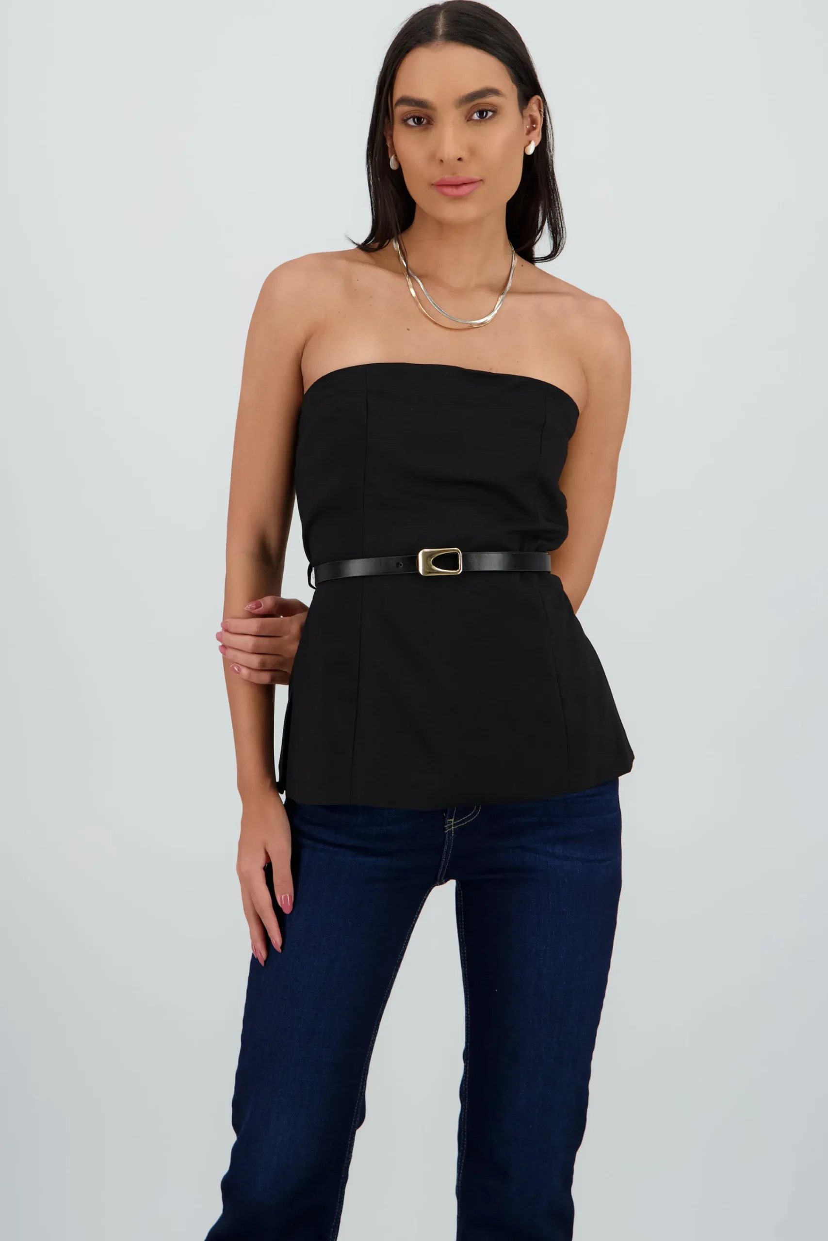 Shasa Tube Top With Belt