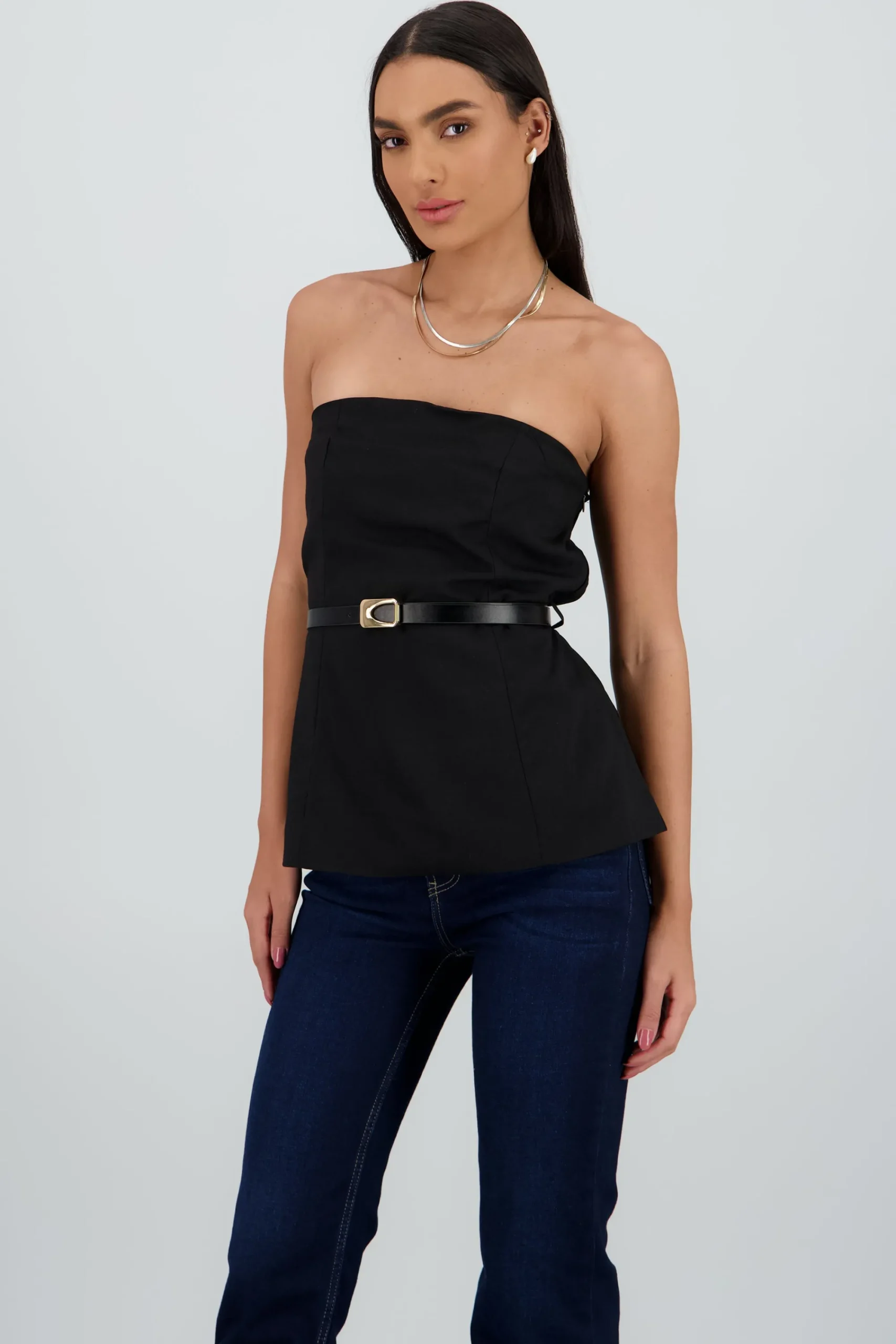 Shasa Tube Top With Belt