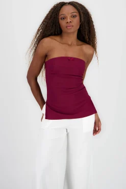 Shasa Tube Top with Bow