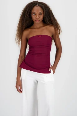 Shasa Tube Top with Bow