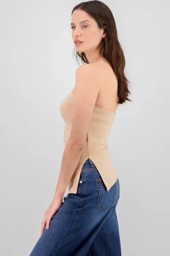 Shasa Tube Top With Slit