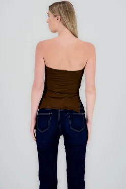 Shasa Tube Top With Slit