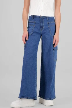 Shasa Two Patch Pockets Cargo Jeans