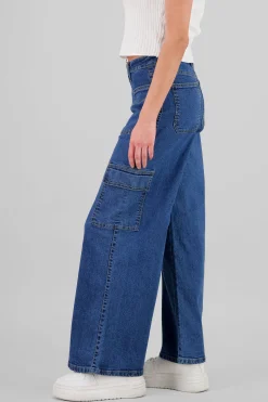 Shasa Two Patch Pockets Cargo Jeans