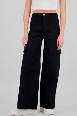 Shasa Two Patch Pockets Cargo Jeans