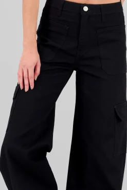 Shasa Two Patch Pockets Cargo Jeans