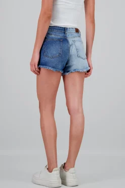 Shasa Two Tone Distressed Shorts