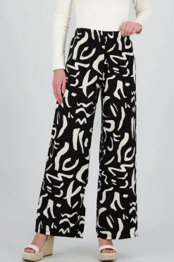 Shasa Two Toned Printed Wide Leg Pant