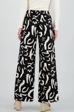 Shasa Two Toned Printed Wide Leg Pant