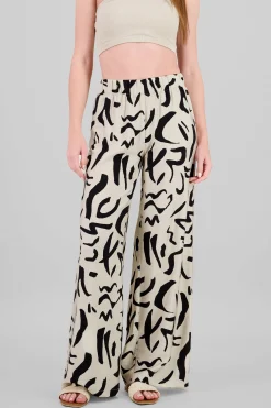 Shasa Two Toned Printed Wide Leg Pant