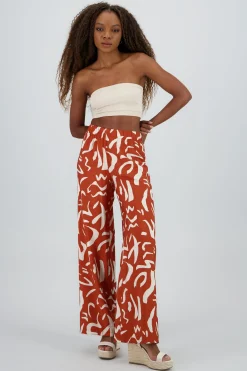 Shasa Two Toned Printed Wide Leg Pant